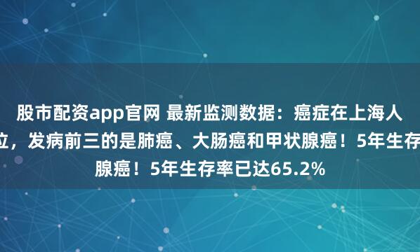 股市配资app官网 最新监测数据：癌症在上海人死因中排第2位，发病前三的是肺癌、大肠癌和甲状腺癌！5年生存率已达65.2%